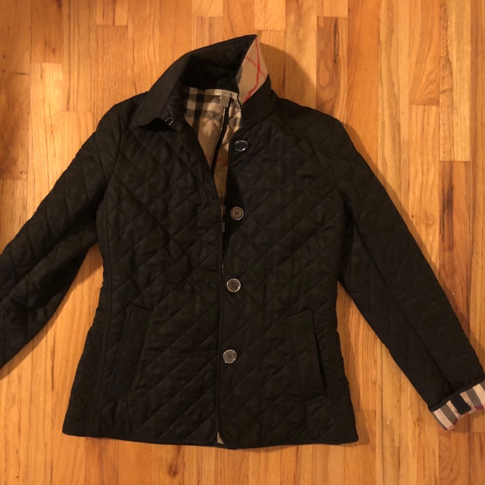 Authentic, Barely Worn Burberry Quilted Jacket